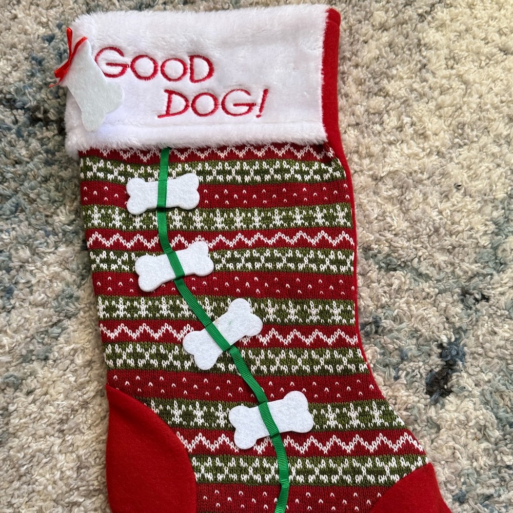 “Good Dog” Stocking - Picture 2 of 2